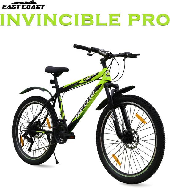 EAST COAST INVINCIBLE PRO 21 SPEED /Hardtail 26 T Mountain 21 Gear Green 26 T (inch) Mountain Cycle