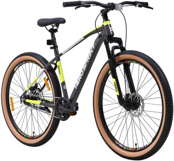 HERO Sprint FLANKER |FRONT SUSPENSION| SEMI FAT TYRES 27*2.40|Dual Disc Brakes] 27.5 T (inch) Mountain Cycle