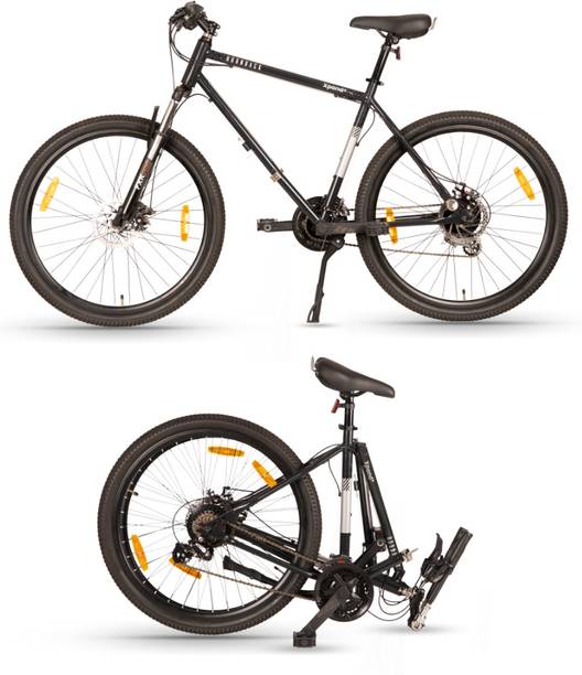 HORNBACK Xpand+ Full Size Fully Assembled Foldable, Lockout Front Suspension 27.5 T (inch) Mountain Cycle