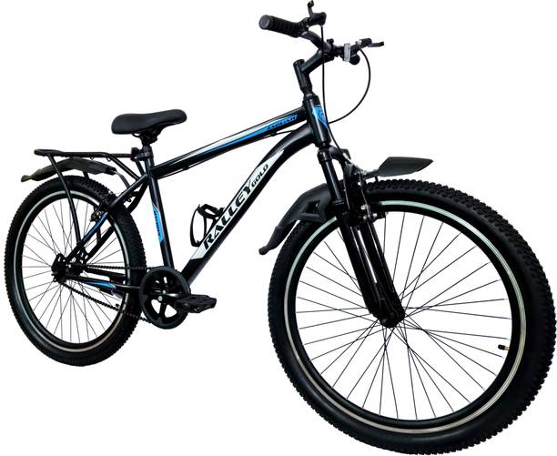 Ralley Gold JAGUAR Series Full Size Bicycle with Carrier, Front Suspension,Dual Power Brakes 26 T (inch) Mountain Cycle
