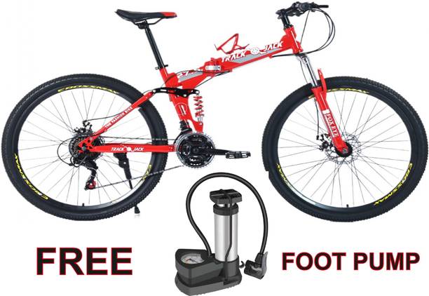 Track Jack Foldable cycle with Free Pump / disk brake / Dual Suspension 27.5 T (inch) Folding Bikes/Folding Cycle