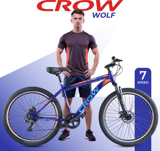 Crow WOLF DRAKEN 7 Speed | Fully Fitted | Suspension | Dual Disc 27.5 T माउंटेन/हार्डटेल साइकिल