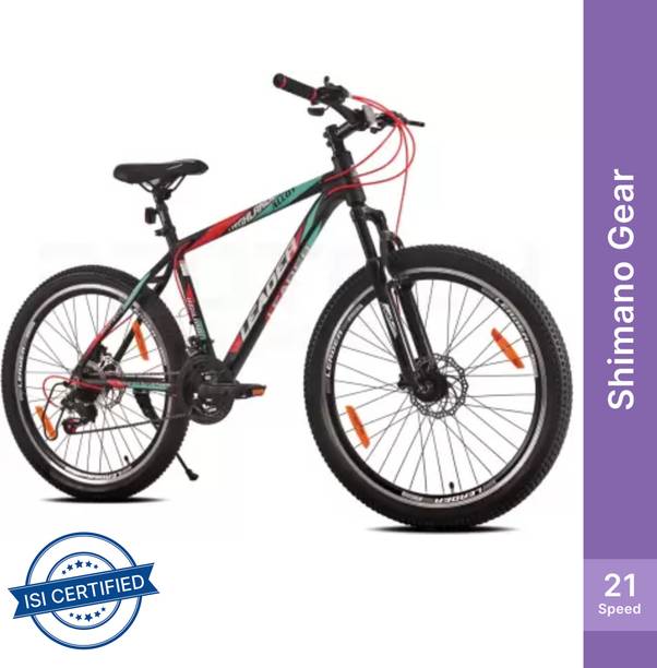 LEADER Highlander 26T 21-Speed Alloy MTB cycle with Dual Disc Brake and Front Suspension 26 T (inch) Hybrid Cycle/City Bike