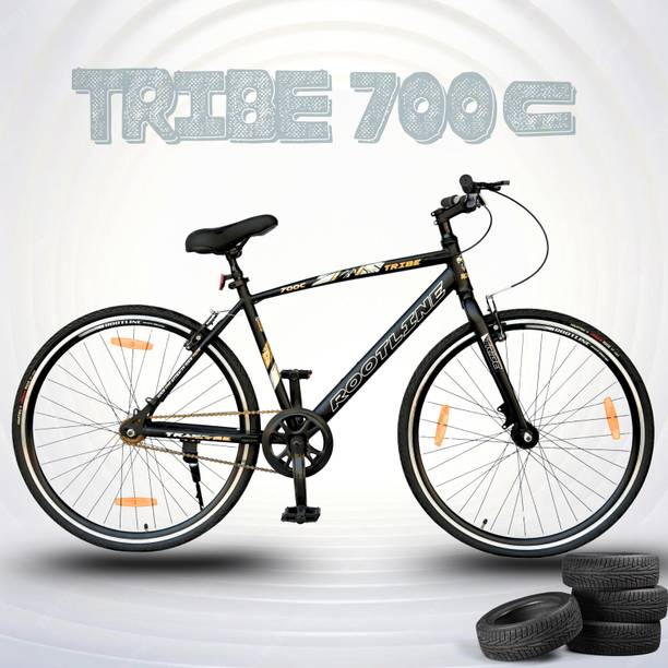 rootline Tribe 700C (Black) 26 T (inch) Hybrid Cycle/City Bike