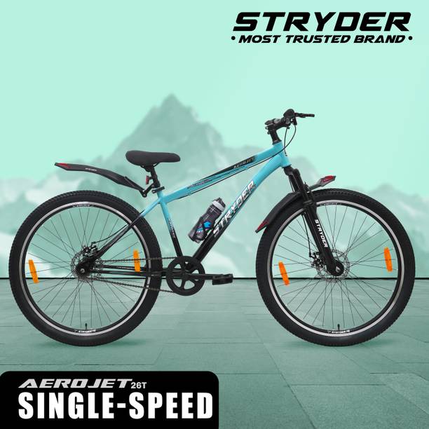 STRYDER Aerojet 26T Sporty Cycle - Single-Speed, Sleek Design & Strong Build | 26 T (inch) Mountain Cycle