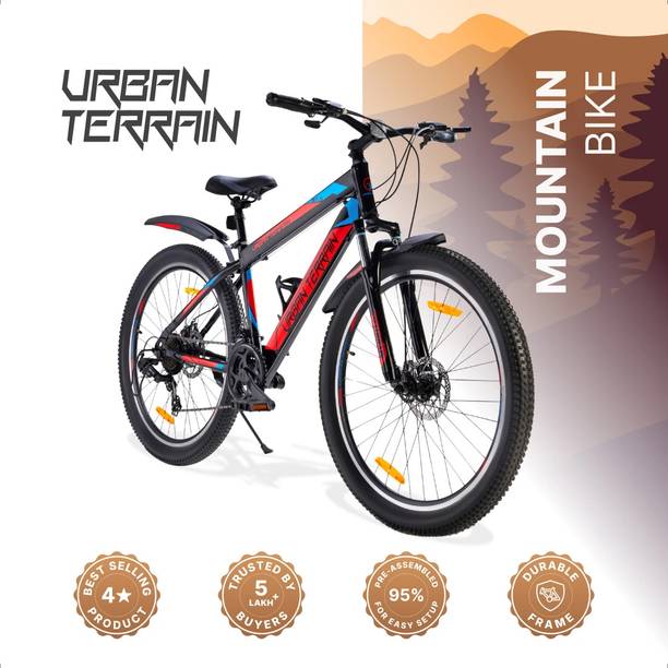 Urban Terrain Mountain Bike Shimano Geared Cycles for Men with Dual Disc Brake MTB UT2000 27.5 T (inch) Road Cycle