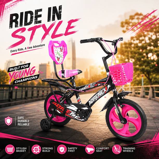 Adrenex 14T PREMIUM BICYCLE FOR 3 TO 5 YEAR KIDS 14 T (inch) BMX Cycle