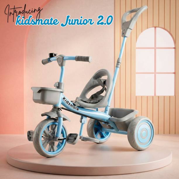 Kidsmate Junior 2.0 Kids Tricycle With Parental Control, Storage Basket, 10 T (inch) Road Cycle
