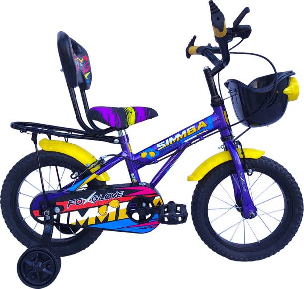 FOXGLOVE SIMMBA 14 T IBC PURPLE KIDS CYCLE FOR AGE 2 TO 5 YRS 90% FITTED 14 T (inch) Road Cycle