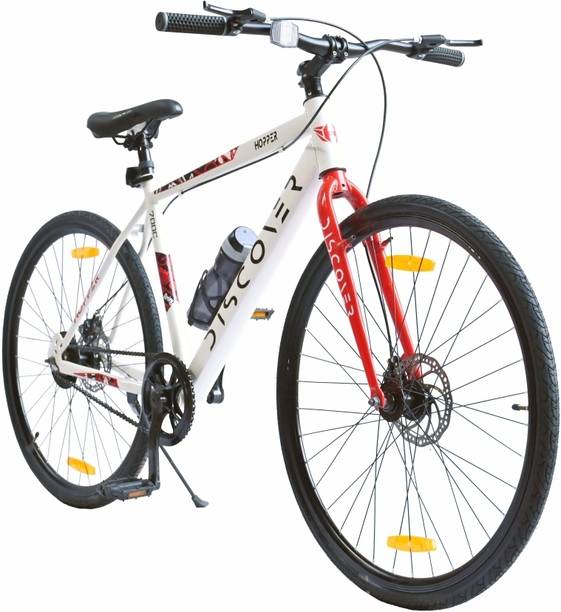 Fastway Bicycle Hopper Discover 29x700C White With Dual Disc Brakes 700C T (inch) Hybrid Cycle/City Bike