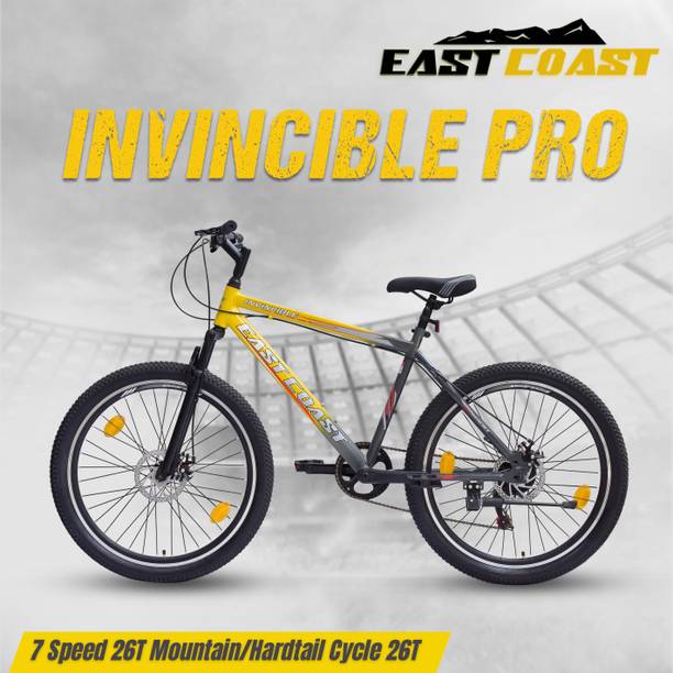 EAST COAST INVINCIBLE PRO 7 SPEED Mountain/Hardtail Cycle 26 T (inch) Mountain Cycle