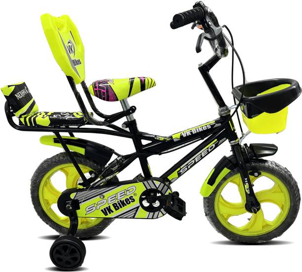 BYKING Premium Quality Double Gaddi Cycle For Kids, 14 T (inch) Road Cycle