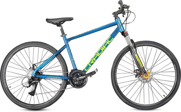 CRADIAC GUNNER PRO|6061 ALLOY FRAME |LOCKOUT SUSPENSION|700C|shimano gears 700C T (inch) Hybrid Cycle/City Bike