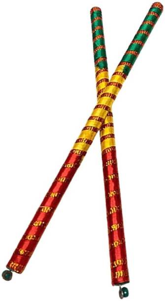 DIGSMORDEN Wooden Dandiya Sticks for Navratri Garba Dance Dandia Sticks