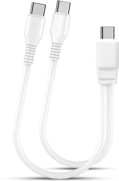 KIPZO 2-in-1 Cable 0.2 m 2 in1 Cable Type C to Dual Type C splitter charging cable power bank iPhone