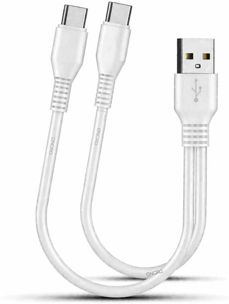 ONCRO 2-in-1 Cable 0.25 m White dual powerbank cable 2in1 usb splitter typec android mini 25cm 2.1A