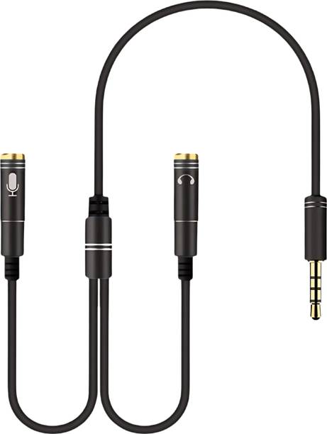 Octec 2-in-1 Cable 0.3 m 3.5mm Audio Splitter – 1 Male to 2 Female