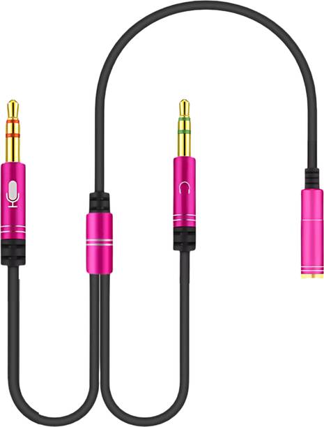 Octec 2-in-1 Cable 0.33 m 3.5mm Female to Dual 3.5mm Male Mic & Audio Adapter