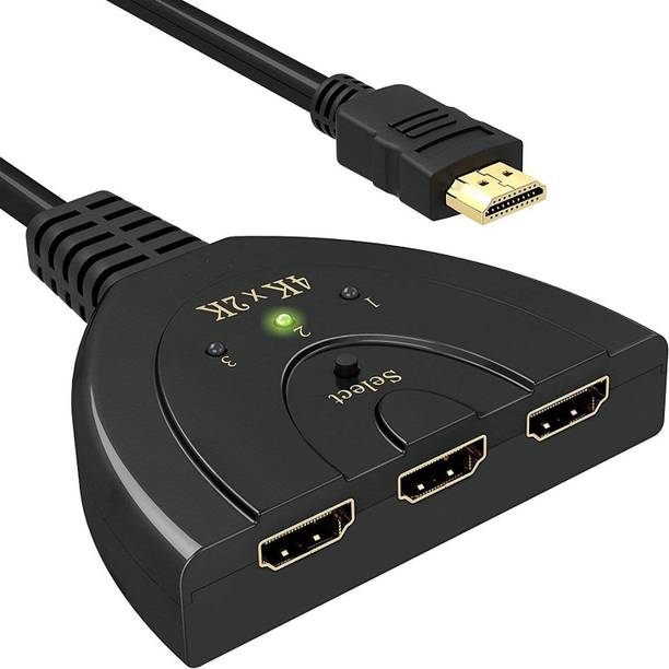 LINKKRAFT HDMI Switch, 3 Port 4K HDMI Switch 3 in 1 Out with High Speed Switch Splitter Gaming Adapter