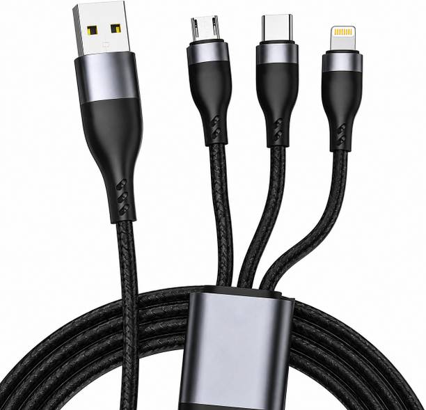 TROST 3-in-1 Cable 8 A 1.1 m 100W 3 In 1 SuperFast Charging Datacable