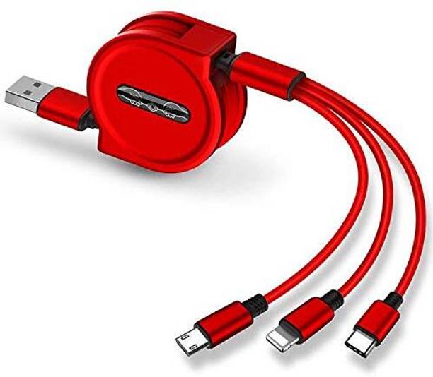 Chias Quick Charge 3 A Multi-pin Wall Charger for Mobile with Detachable Cable