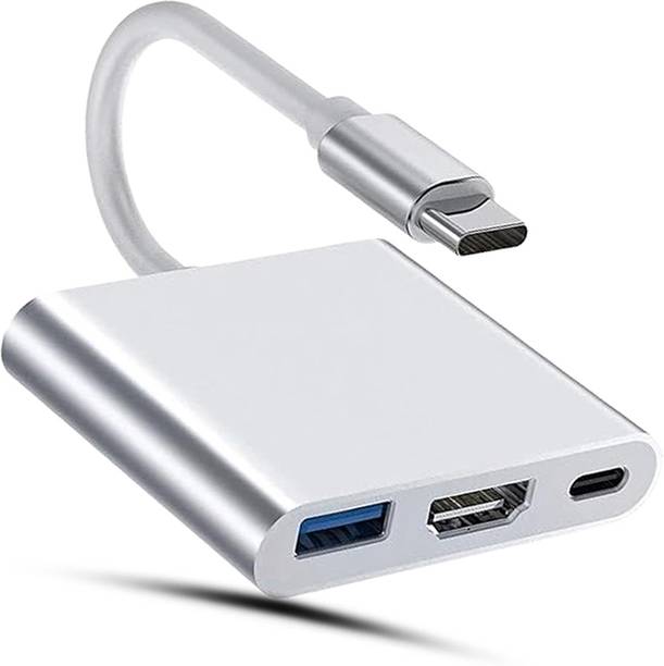 CIHROX 3-in-1 Cable 2 A 0.1 m Heavy Steel Newest USBC PD 100w USB3.0 Adapter Converter 4K port multi function USB HUB Type C to HDMI USB 3.0 USB-C Adapter Cable 3 in 1