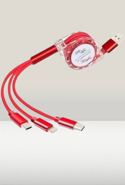 Stybits 3-in-1 Cable 1.2 m R59 3 in 1 Cable Advanced Comaptible For Many Devices Portable Retractable Wire