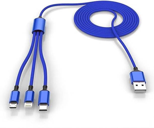 BASS BLING 3-in-1 Cable 1.2 m BEST SELLING HIGH SPEED 3 IN 1 DATA CABLE