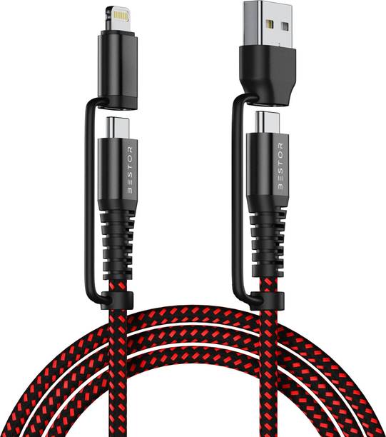 Bestor 4-in-1 Cable 1.2 m 4-in-1 Type-C & Lightning with 65W Fast Charging, 480Mbps Data Sync