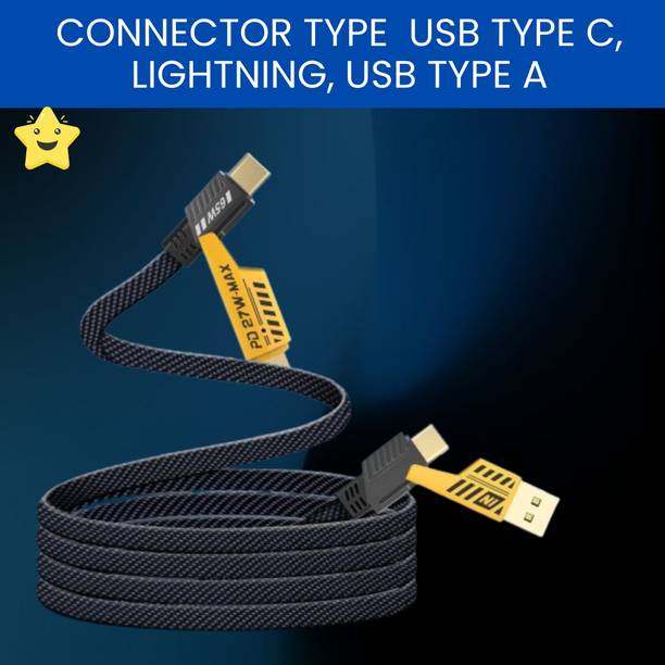 SACRO 4-in-1 Cable 1 m 4 IN 1 Charging Cable, Multi Functional Fast Charging Cable For All DeviceD117