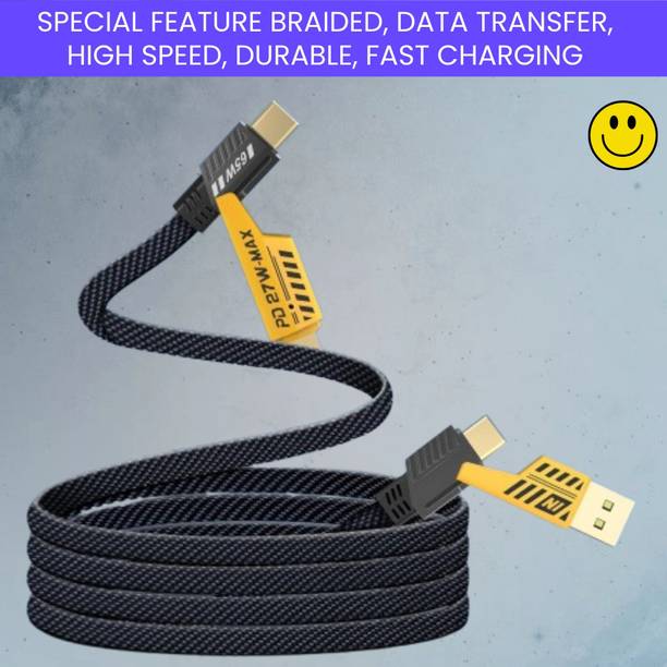 SACRO 4-in-1 Cable 1 m 4 IN 1 Braided Multi Functional Fast Charging Cable with Fast Data TransferW50