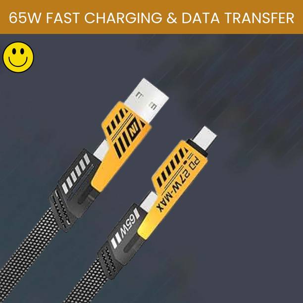 SACRO 4-in-1 Cable 1 m 4 IN 1 Braided Multi Functional Fast Charging Cable with Fast Data TransferE351