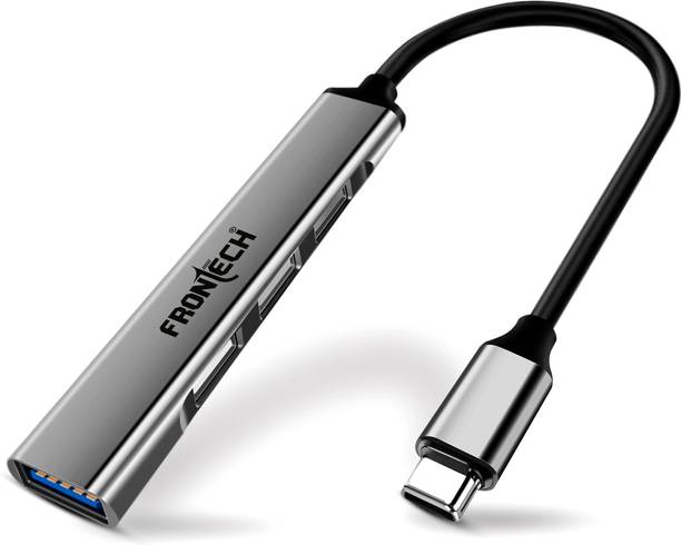 Frontech 4-in-1 Cable 1.5 m - NC-0041 Type-C USB Hub – High-Speed Data Transfer with Sleek Metal Finish
