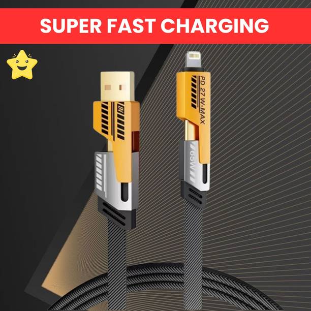 SACRO 4-in-1 Cable 1 m 4 IN 1 Charging Cable, Multi Functional Fast Charging Cable For All DeviceS248