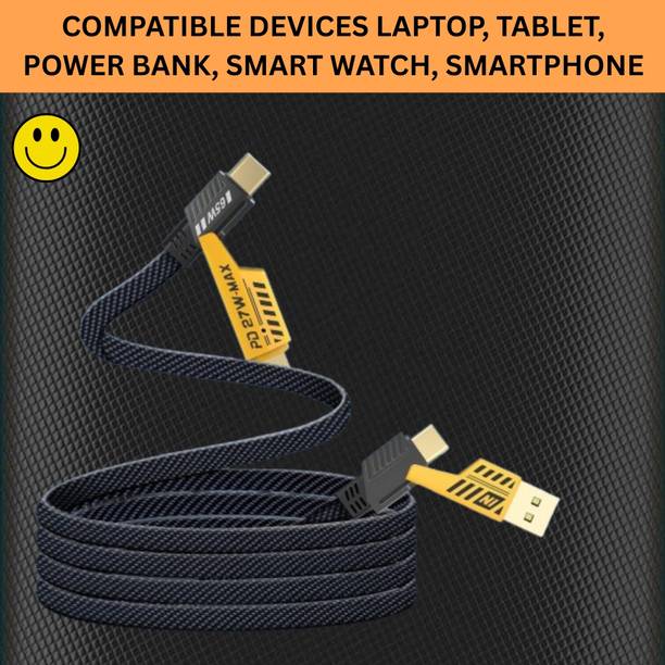 SACRO 4-in-1 Cable 1 m 4 IN 1 Braided Multi Functional Fast Charging Cable with Fast Data TransferW212