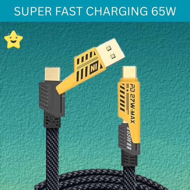 SACRO 4-in-1 Cable 1 m 4 IN 1 Charging Cable, Multi Functional Fast Charging Cable For All DeviceD183