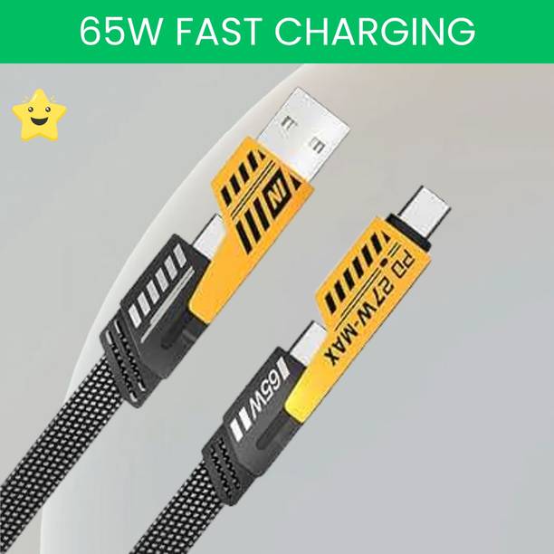 SACRO 4-in-1 Cable 1 m 4 IN 1 Charging Cable, Multi Functional Fast Charging Cable For All DeviceA103
