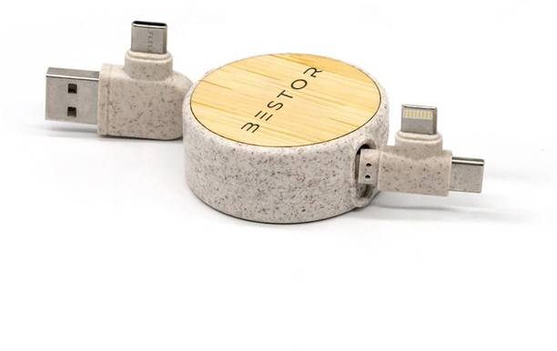 Bestor 4-in-1 Cable 1.2 m Eco-Friendly Retractable Fast Charging Data Cable
