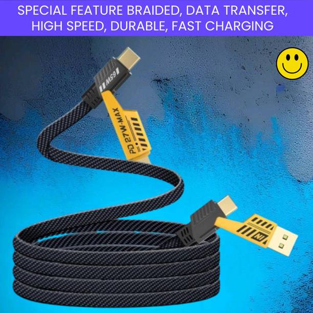 SACRO 4-in-1 Cable 1 m 4 IN 1 Braided Multi Functional Fast Charging Cable with Fast Data TransferQ205