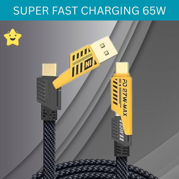 SACRO 4-in-1 Cable 1 m 4 IN 1 Charging Cable, Multi Functional Fast Charging Cable For All DeviceA73