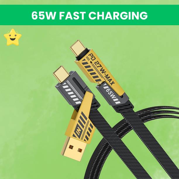 SACRO 4-in-1 Cable 1 m 4 IN 1 Charging Cable, Multi Functional Fast Charging Cable For All DeviceA127