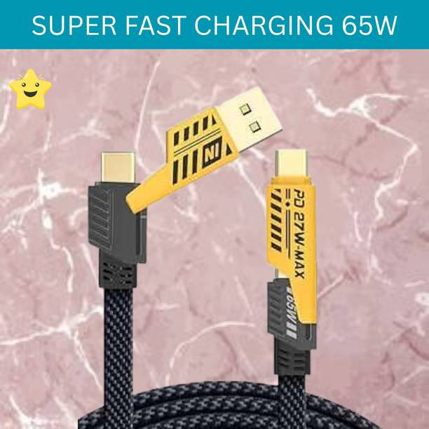 SACRO 4-in-1 Cable 1 m 4 IN 1 Charging Cable, Multi Functional Fast Charging Cable For All DeviceS428