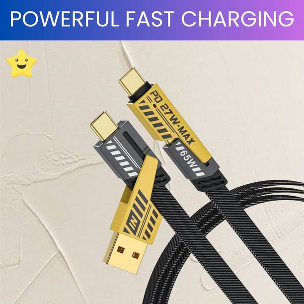 SACRO 4-in-1 Cable 1 m 4 IN 1 Charging Cable, Multi Functional Fast Charging Cable For All DeviceD57