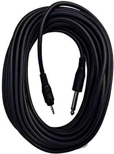 GADGEETI Stereo Audio Cable 1.5 m Mono 6.35 mm 1/4-inches P38 Male to EP 3.5 mm Stereo Audio Jack