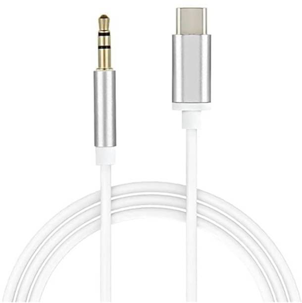 AAMS AUX Cable 1 m USB Type C Cable 1 m Type C to 3.5mm Audio Aux Jack Cable Headphone Car Stereo Home Theater Speaker Jack Cable for All Type C Smartphone