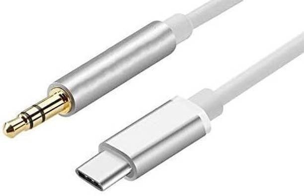 TSEL AUX Cable 5 A 1 m USB Type C Cable 1 m Type C to 3.5mm Audio Aux Jack Cable Headphone Car Stereo Home Theater Speaker Jack Cable for All Type C Smartphone, Tablets