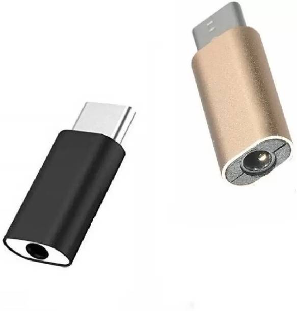RALGUAT Multicolor Type C to 3.5 mm Audio Connector for OnePlus , IQOO, VIVO, OPPO, REALME, POCO Phone Converter