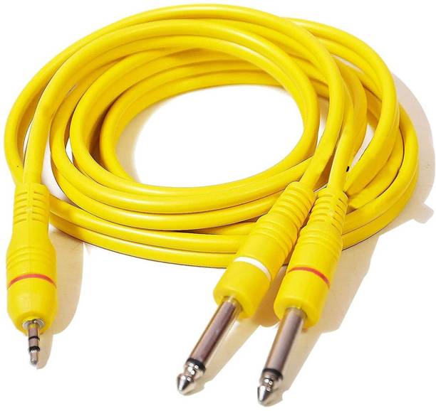 Imaashi AUX Cable 1.5 m Stereo to Dual Mono Splitter Cable: Connect Smartphone/PC to Two Mono Amps, Speakers, or Interfaces (3.5mm Male to Dual 1/4" Mono, 6ft)