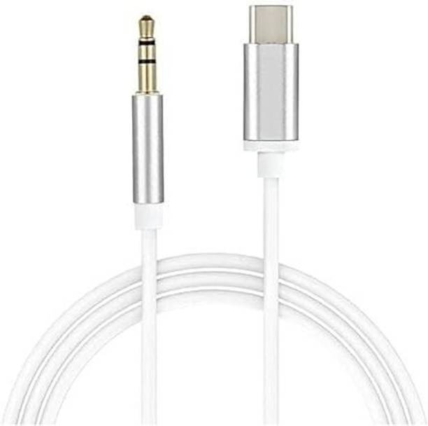 AAMS AUX Cable 2 A 1 m 3.5mm Male to Type-C Male Audio AUX Cable for Car, Laptop,Desktop, Speaker,ALL Android Phones, 1m Cable