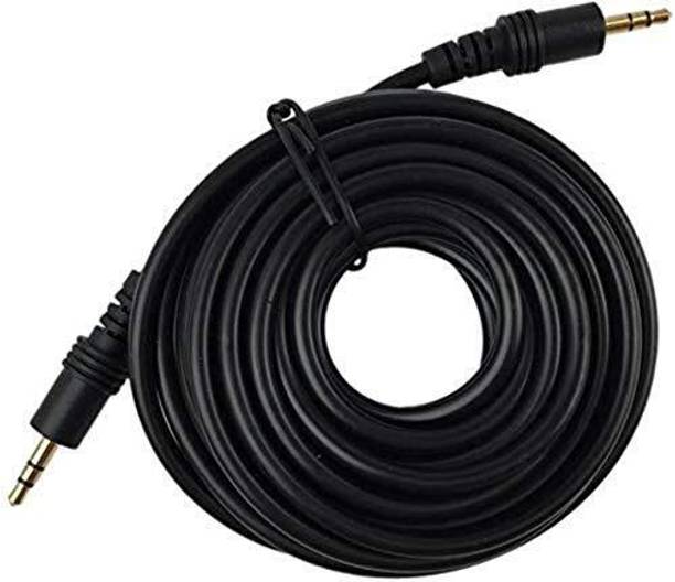 HI-PLASST AUX Cable 5 m copper 3.5mm Male to 3.5mm Male Stereo Audio Cable for Headphone, Mobile Phone,Car